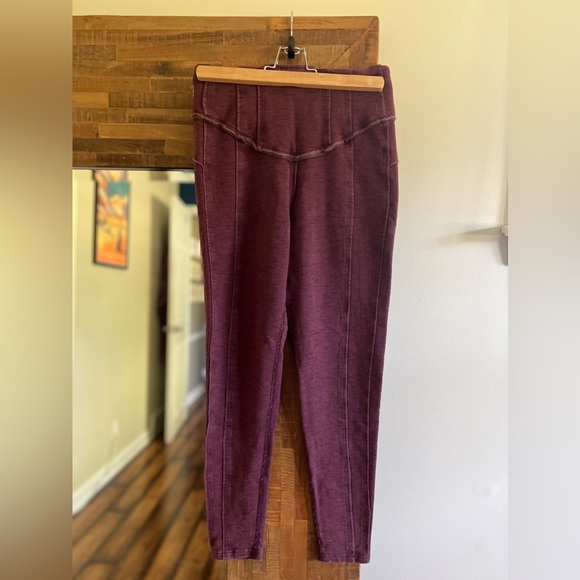 Free People Movement Hybrid Legging Brushed Maroon - Picture 4 of 6